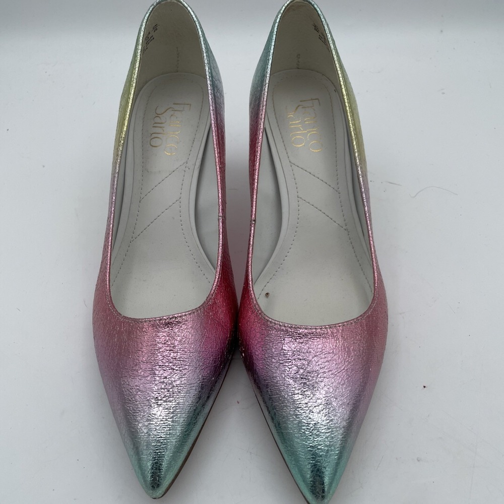 Franco Sarto Womens Toya Rainbow Shine Pump‎ Size 8 - Picture 2 of 9